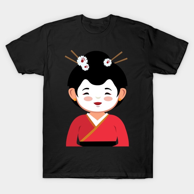 Kimono Girl T-Shirt by Fredonfire